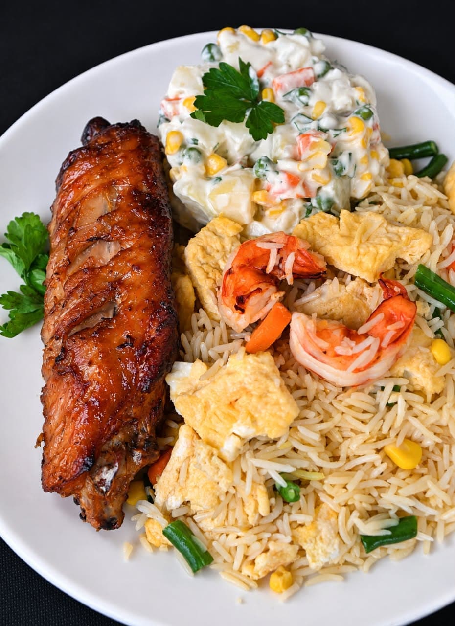 Seafood Fried Rice & Turkey