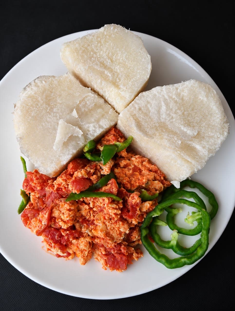 Yam & Egg Sauce