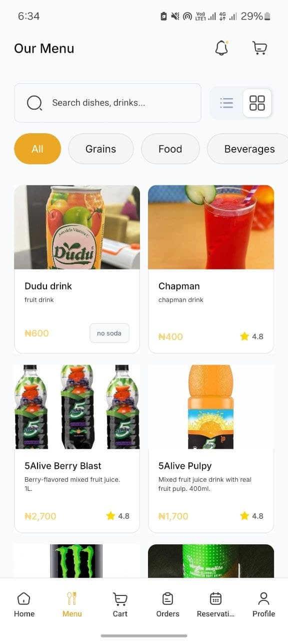 Foodies app – Real-Time Inventory