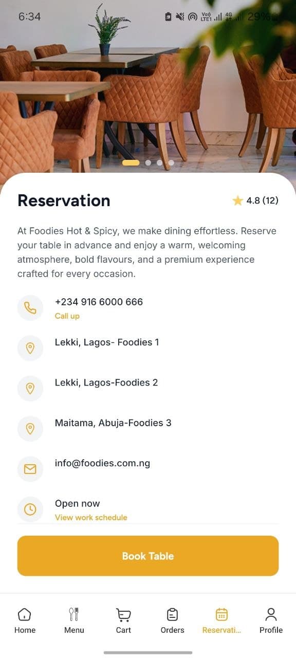 Reserve a table
